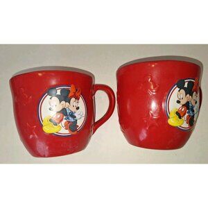 Disney Red Mug Minnie Mouse Mickey Mouse Hallmark Disney Gift Cup Set Of Two